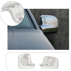 Volkswagen Caddy Uyumlu 2004-2014 Krom Ayna Kapağı 2 Parça Paslanmaz Çelik