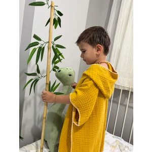 4 Katlı Multi Müslin Panço - Hardal