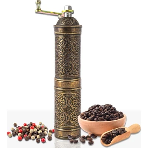 Glıos Antik Zamak Karabiber, Kahve, Çörek Otu Ve Haşhaş El Değirmeni Öğütücü Grinder 22 Cm