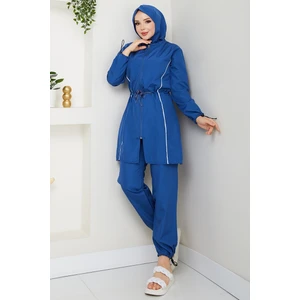 4'lü Tesettür Mayo Takımı 1453 - Indigo