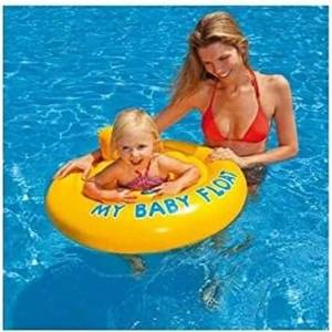 Intex My Baby Float Oturaklı Bebek Flatörü 70 cm Çocuk Havuz ve Deniz Simidi (6-12 Ay) M-56585