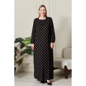 Kadın Büyük  Beden Kare Yaka Elbise