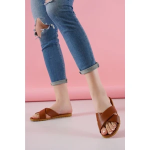 Kadın Yazlık Çapraz Terlik Plaj Sokak Ev Terliği