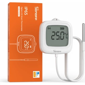SNZB-02LD Zigbee IP65 LCD Ekranlı Problu Akıllı Sıcaklık Sensörü