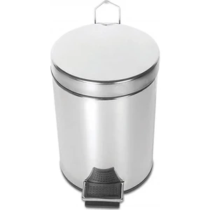 Krcbazaar Krom Pedallı Çöp Kovası 12 Lt