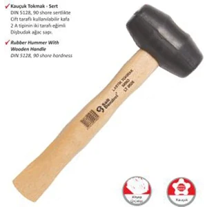 S.d. Ağaç Saplı Lastik Tokmak No:40