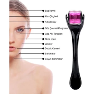 Titanyum Uçlu 540 Iğneli Derma Roller 1 mm Iğne Cilt Yüz Vücut Yenileme Masaj Aleti