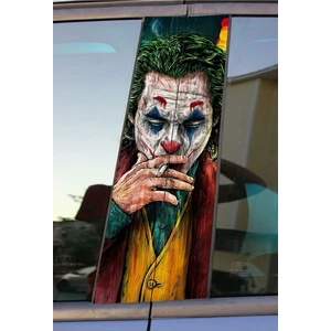 Joker Seri 1 Araç Kapı Direk Kaplama Folyo Sticker 2'li (Sağ&sol)