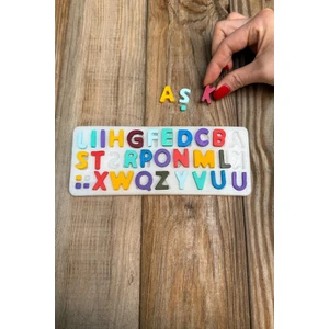 Harfler Silikon Mum Kalıbı