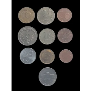 Yedi Otuz 10 Adet Yabancı Madenî Para Eski Para. Antika Para. Lot 51