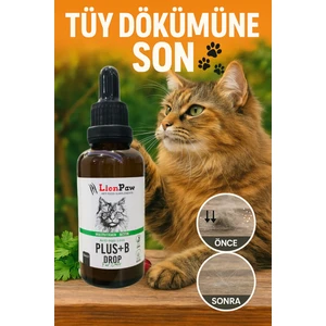 Kediler Için Tüy Sağlığı Destekleyici Multivitamin Kedi Tüy Dökümü Önleyici Damla Biyotin 50 ML