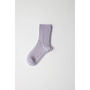 Kadın Simli Soket Çorap Lila