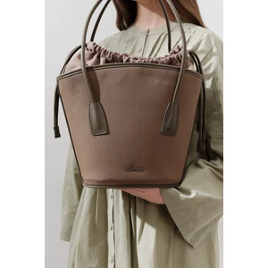 Kanvas Kova Çanta Kahverengi