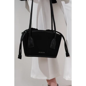 Kanvas Mini Kova Çanta Siyah