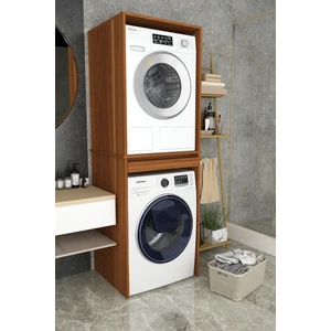 Asra Trend %100 Mdf Çekmeceli Banyo Dolabı Çamaşır Makinesi+Kurutma Makinesi Dolabı Bd-05