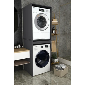 Asra Trend %100 Mdf Çekmeceli Banyo Dolabı Çamaşır Makinesi+Kurutma Makinesi Dolabı Bd-05