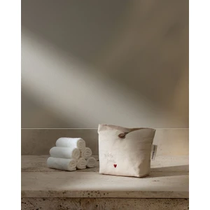 Solene 6'lı Pamuklu Havlu Seti - Beyaz/kırmızı