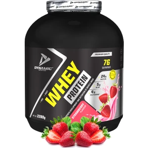 Whey Protein Tozu - 2280 G - 76 Servis - Çilek Aromalı - Sindir Im Enzimli - 24 G Yüksek Proteinli
