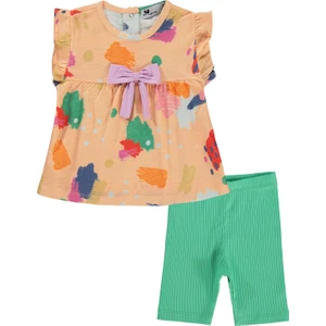 Kız Bebek Takım 6-18 Ay Yavruağzı