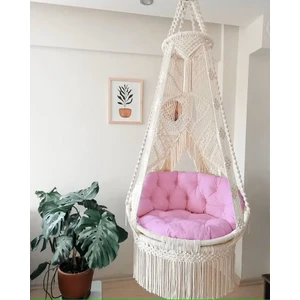 Makrome Salıncak Minderi  (Sadece Minder Satılık)