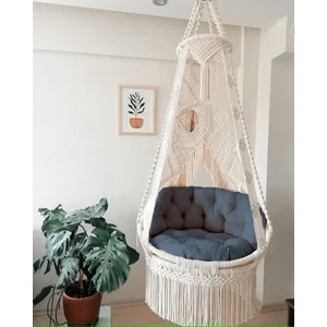 Makrome Salıncak Minderi  (Sadece Minder Satılık)