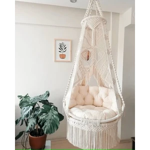 Makrome Salıncak Minderi  (Sadece Minder Satılık)