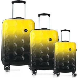 ÇÇS London 5226 Polikarbon 3 Lü Valiz Seti
