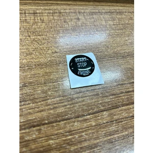 Bmw 3 Serisi E90 E91 E92 F30 Siyah Start Stop Sticker Üstüne Yapıştırmadır