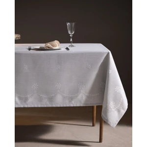 Madame Coco Lignite Masa Örtüsü - Gri - 160X300 cm