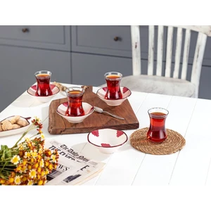 Madame Coco Vie Rouge Oiseau 8'li Çay Seti 108 ml