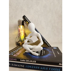 Kitap Okuyan Rubatrend Iskandinav Tarzı Biblo Heykel Figür Dekor Dekorasyon 3D
