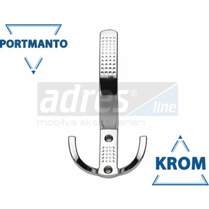Noktalı Portmanto 4'lü Krom