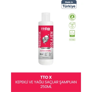 Tto-X Prebiyotik & Kolajen Kepekli ve Yağlı Saçlar Şampuan 250 ml