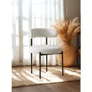 Gazzini Furniture Teddy Sandalye, Siyah Metal