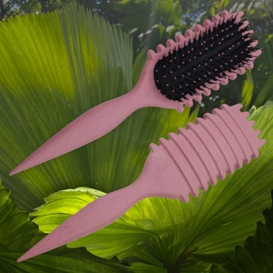 Sihirli Bukle Tarağı - Bukle Belirginleştirici Tarak- Kıvırcık Saç Fırçası- Mükemmel Bukleler-Pembe