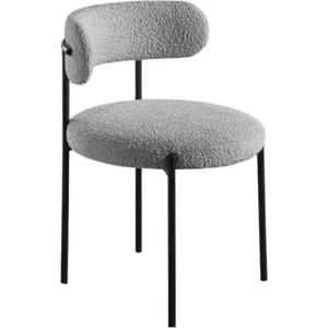 Gazzini Furniture Teddy Sandalye, Siyah Metal