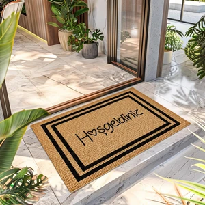 Hoşgeldiniz Desenli Kapı Önü Halı Paspas