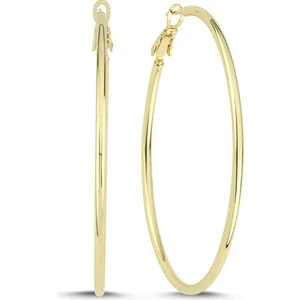 5,5 cm Halka Gold Küpe