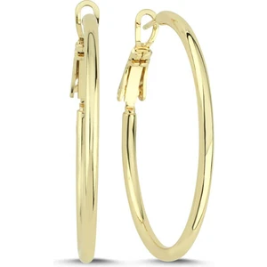 3,5 cm Halka Gold Küpe