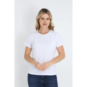 Nefes Alabilen %100 Pamuk Bisiklet Yaka Regular Fit Normal Kesim Baskısız Basic Tişört