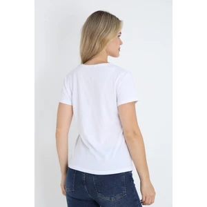 Nefes Alabilen %100 Pamuk Bisiklet Yaka Regular Fit Normal Kesim Baskısız Basic Tişört