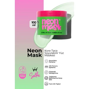 Greenlabel Neon Mask Işıltı Veren Korean Style Yaşlanma Karşıtı, Gözenek Sıkılaştırıcı Soyulabilir Yüz Maskesi