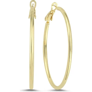 4,5 cm Halka Gold Küpe