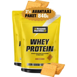 Dynamic Nutrition Whey Protein Tozu - 420 gr x 2 Adet = 840 gr - Bisküvi