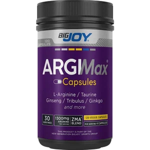 Bigjoy Sports Argimax Taurine Zma ginseng Trİbulus Cinko L-Arginin Ginkgo 120 Tablet
