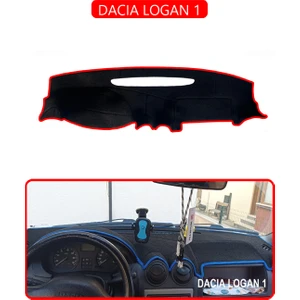 Dacıa Logan 1torpido Koruma Halısı Kırmızı Kenar
