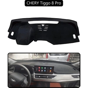 Chery Tiggo 8 Pro Torpido Koruma Halısı Siyah Kenar