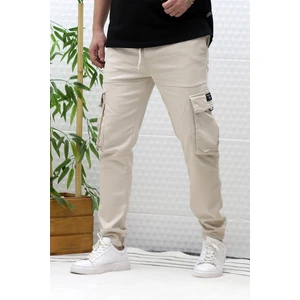 Erkek Gabardin Kumaş Kargo Pantolon