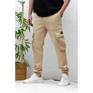 Erkek Gabardin Kumaş Kargo Pantolon