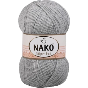 5 Adet Süper Inci El Örgü İpi açık Gri 195